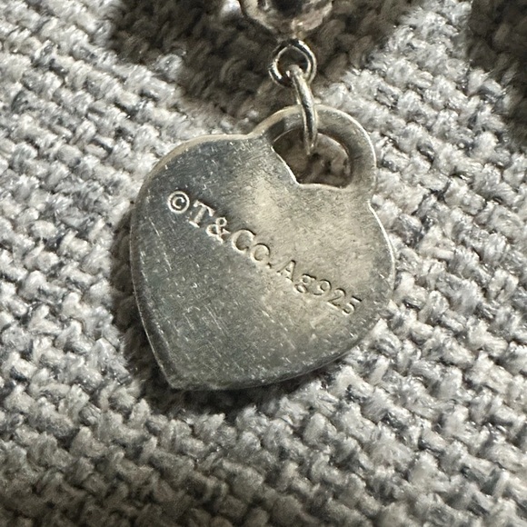 7 Please Return To Tiffany & Co Silver Heart Tag Charm 7\